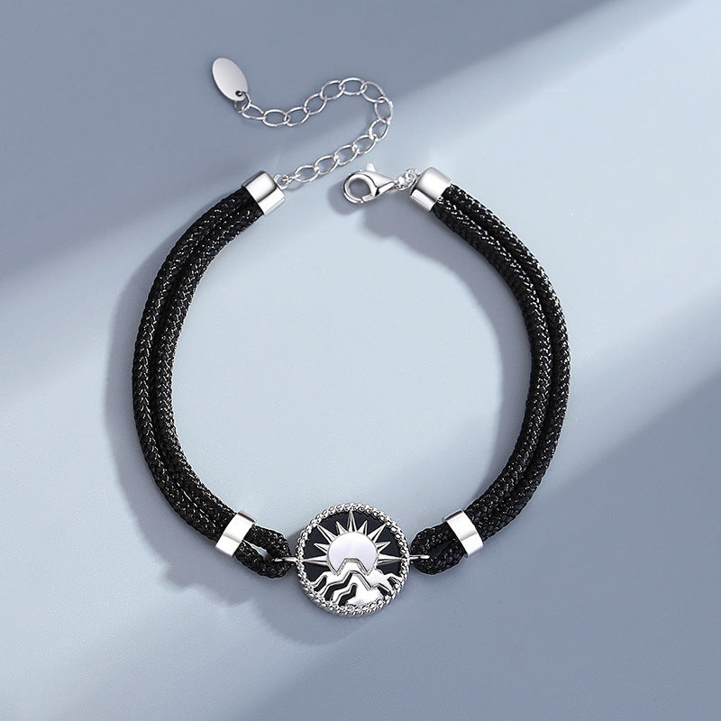 Ocean Mountain Bf Gf Couple Bracelets Set