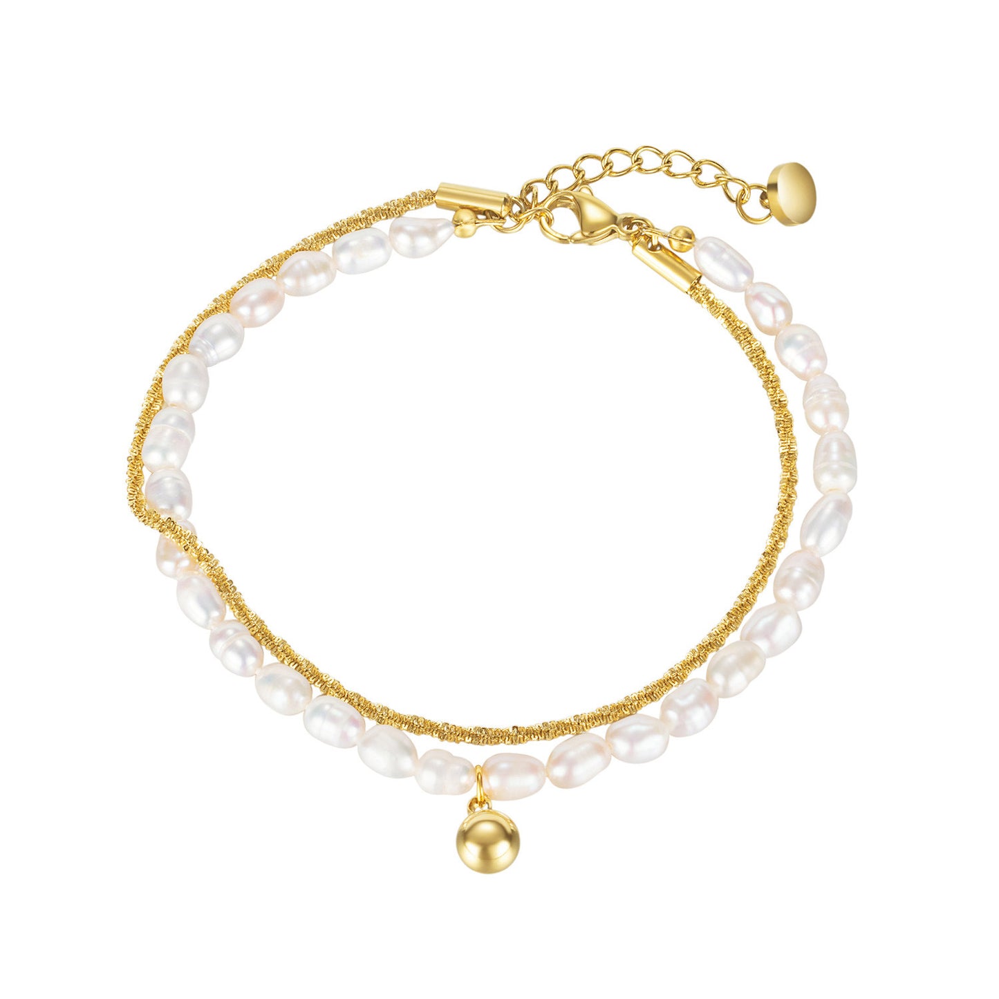 Double Layered Pearl Bracelet