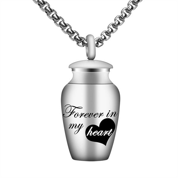 Custom Engraved Pet Memorial Necklace Cremation Urn