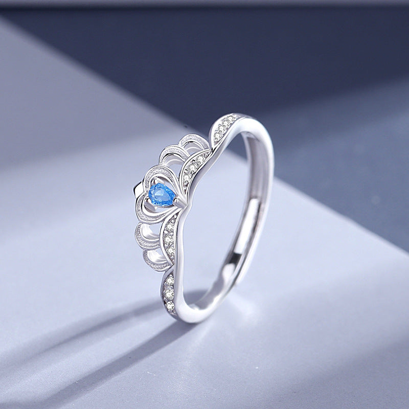 Matching King Queen Crown Wedding Rings Set