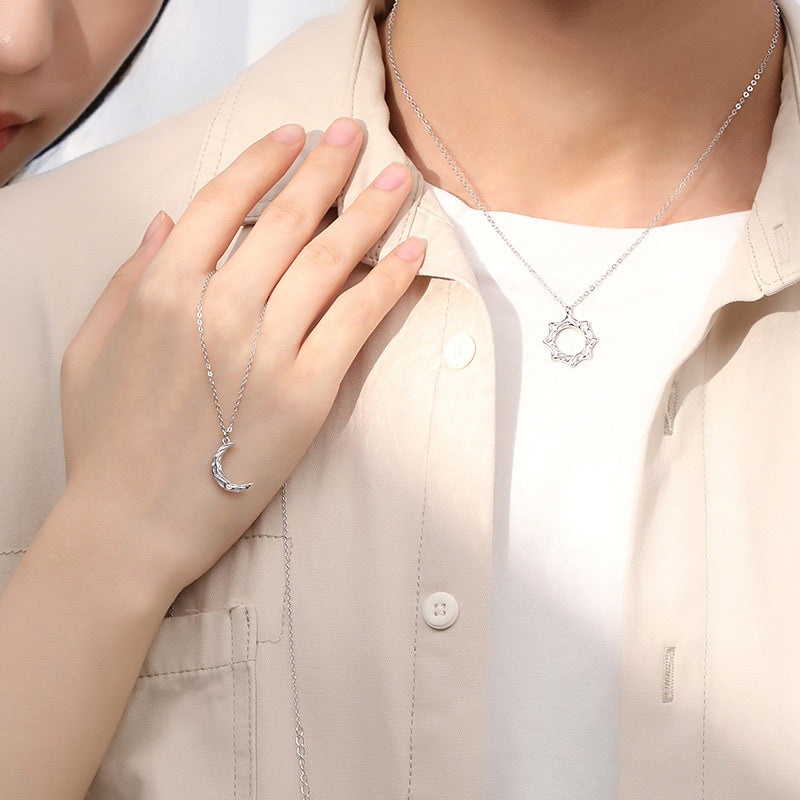 Sun and Moon Couple Necklaces Jewelry Set