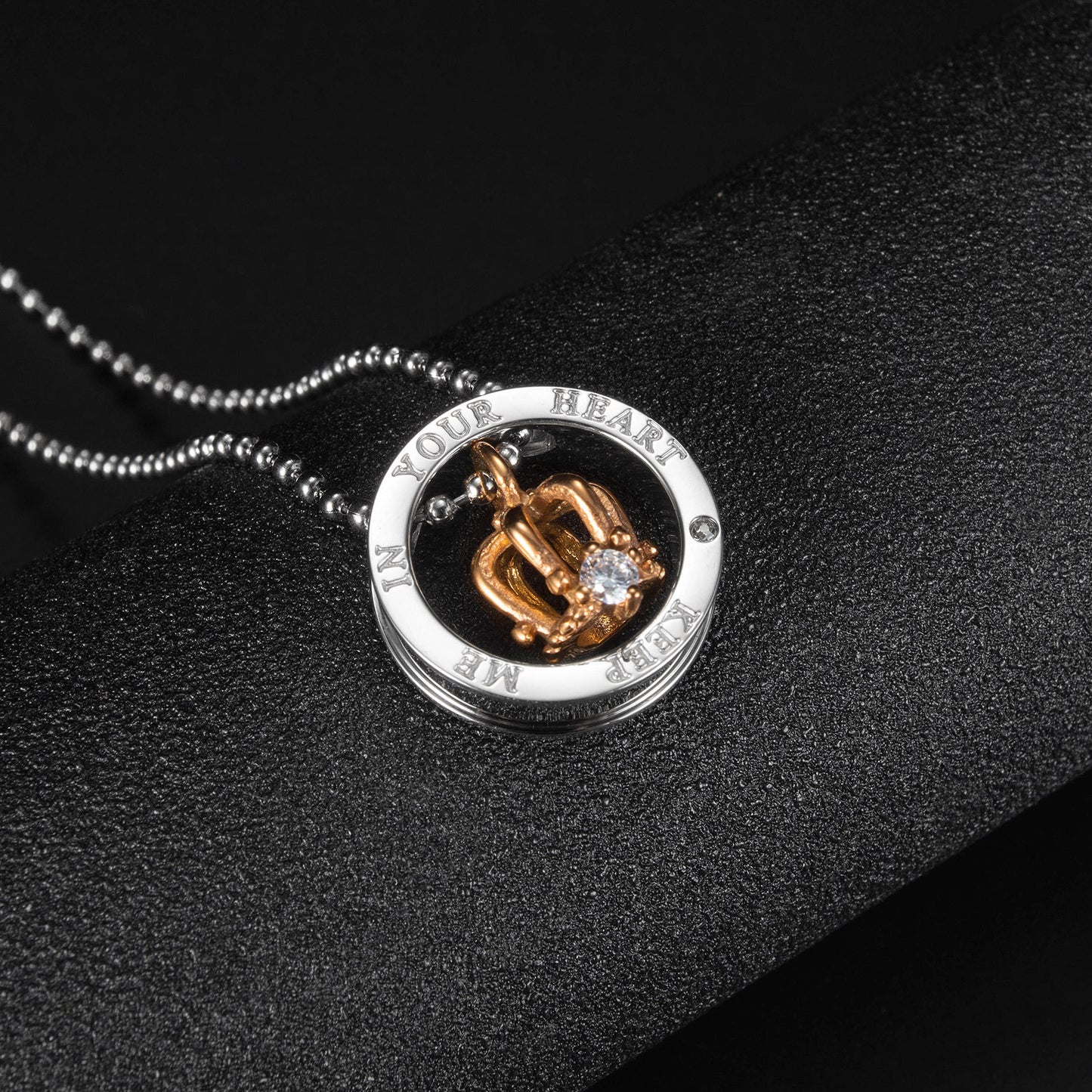 King Queen Crown Couple Jewelry Set for two