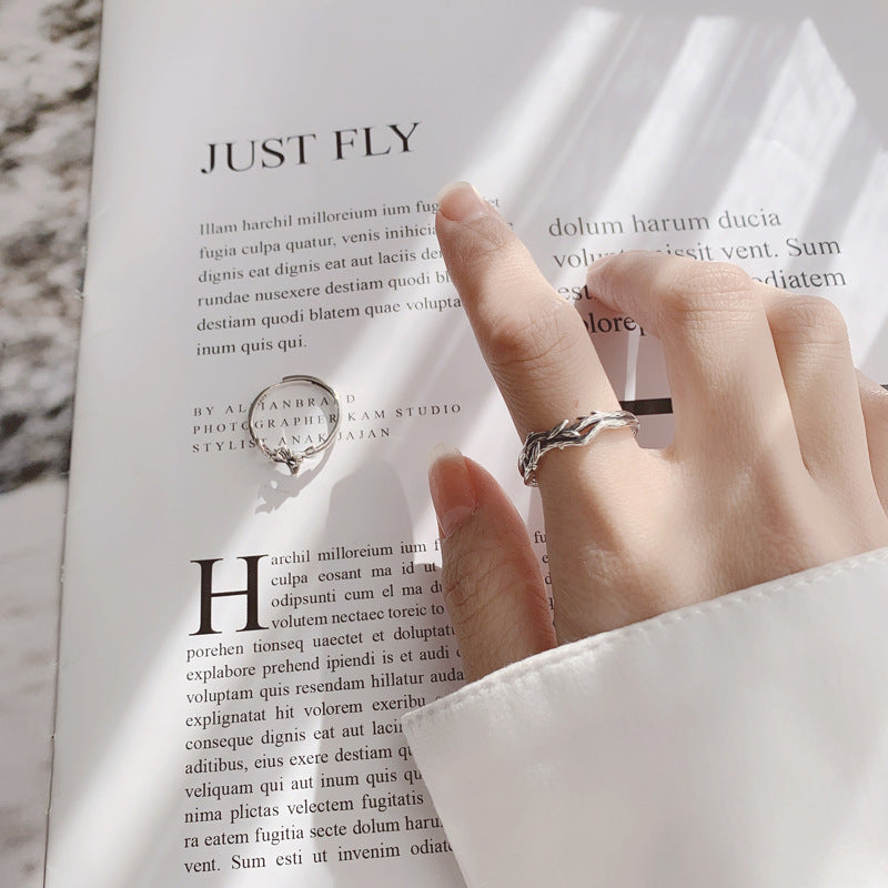 Matching Ginko Romantic Rings Set for Couple