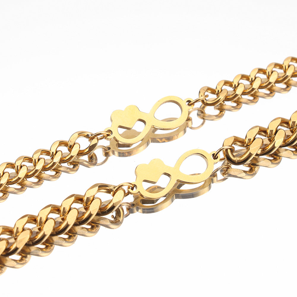 Matching Infinity Bracelets Set for Couples