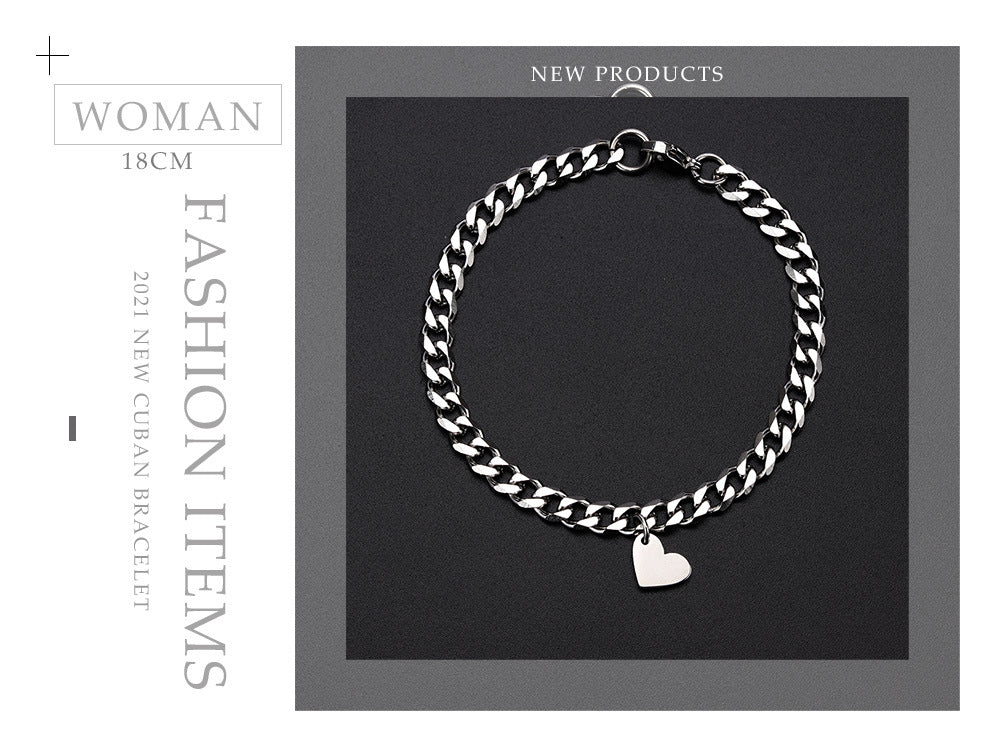 Engravable Hearts Bracelets Set for Couples