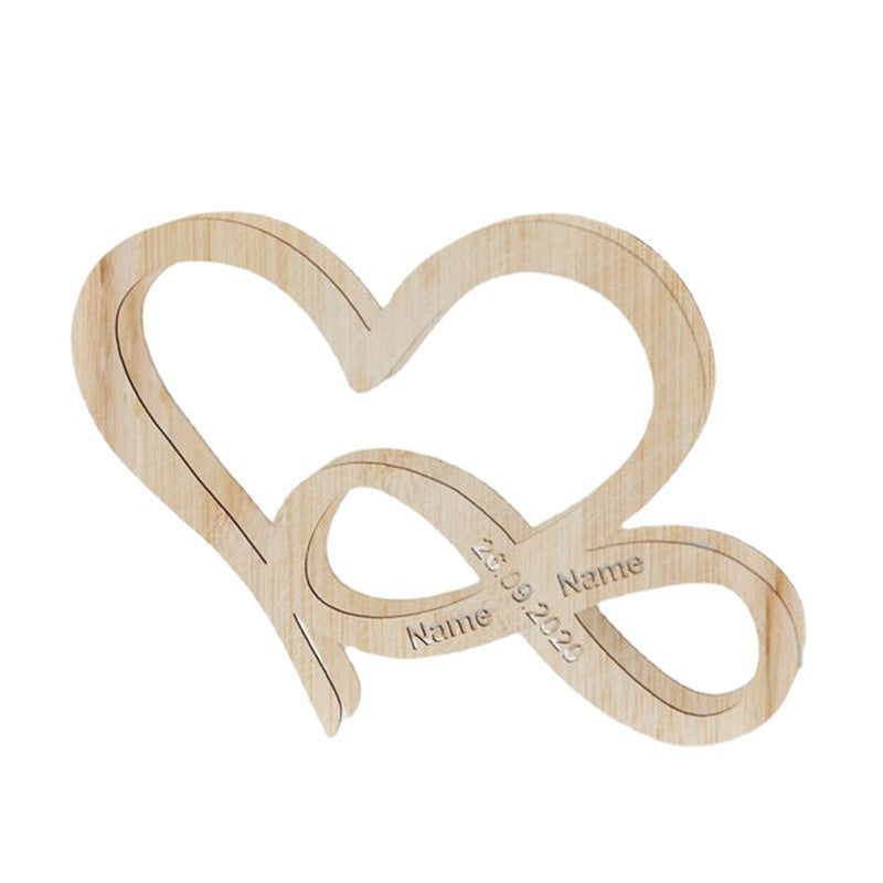 Custom Names Infinity Heart Lamp Gift for Couples