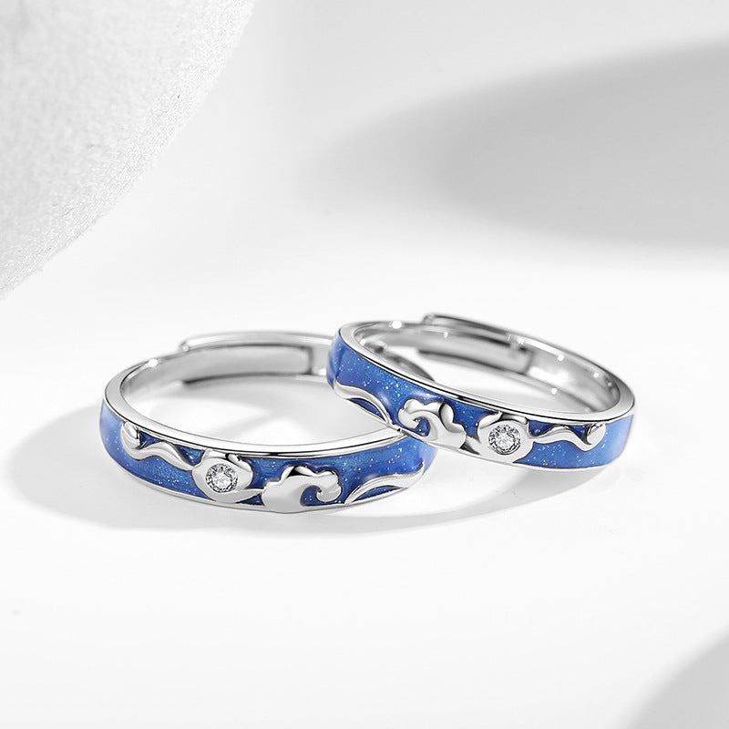 Custom Engraved Matching Wedding Bands for Couple