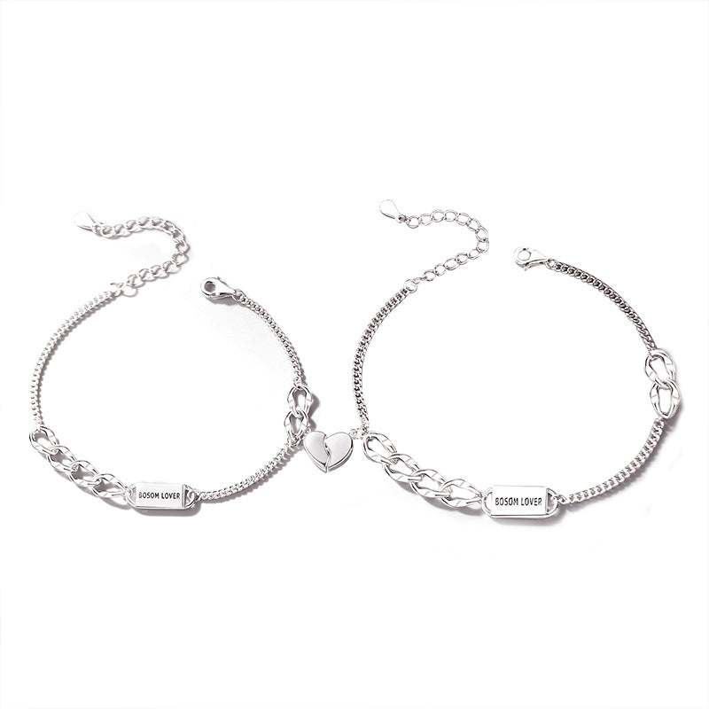 Magnetic Hearts Relationship Bracelets for Couples