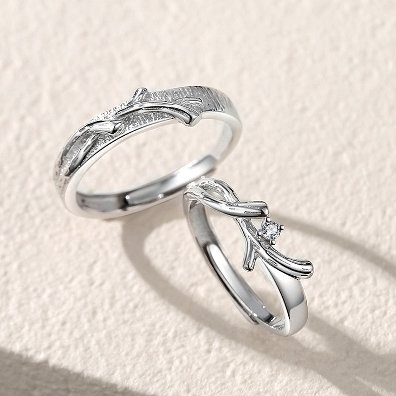Custom Engravable Matching Wedding Rings for Two