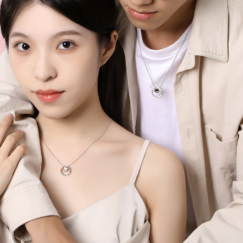Planet In Love Couple Necklaces Set for Two