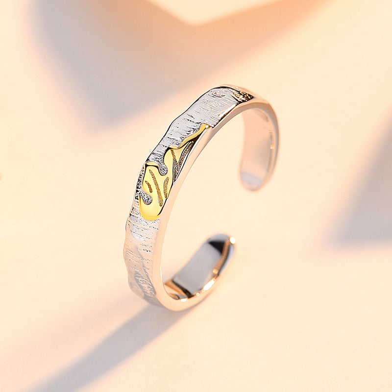 Maple Leaf Engravable Couple Rings Set