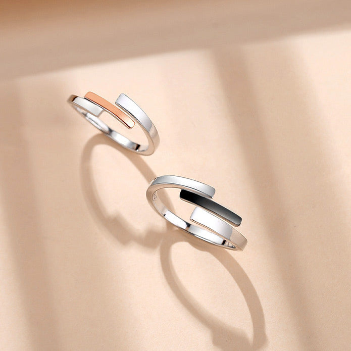 Custom Engravable Wedding Rings for Him and her