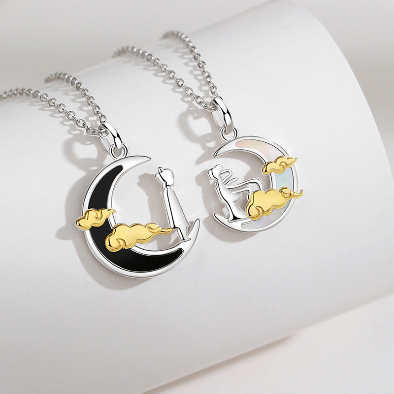 Romantic Long Distance Relationship Necklaces Set