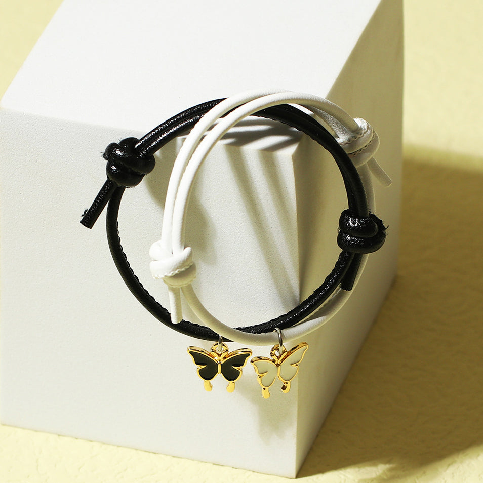 Butterfly Charms Bracelets Set for Couples