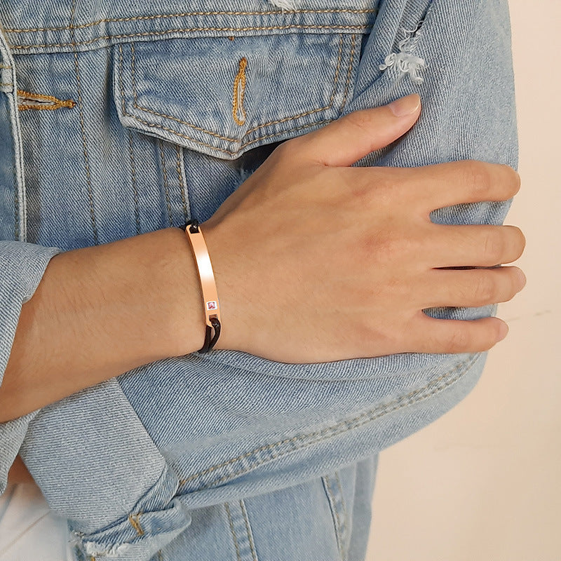 Custom Engravable Matching Bracelets for Couples