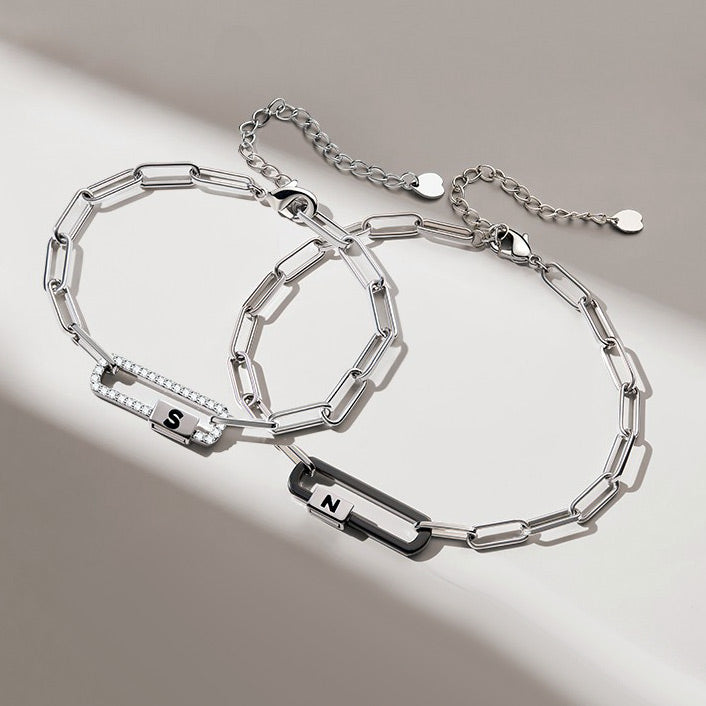 Magnetic Connecting Charms Couple Bracelets