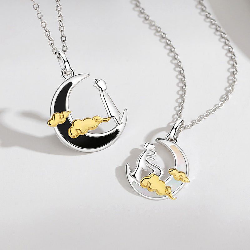 Romantic Long Distance Relationship Necklaces Set