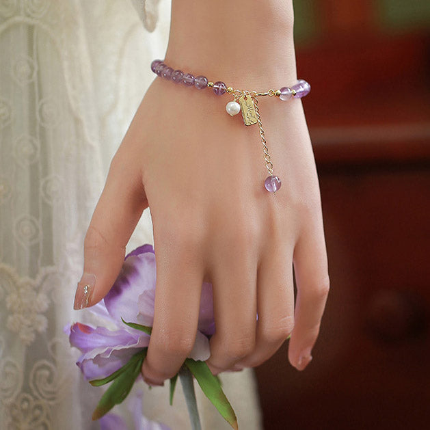 Amethyst February Birthstone Bracelet