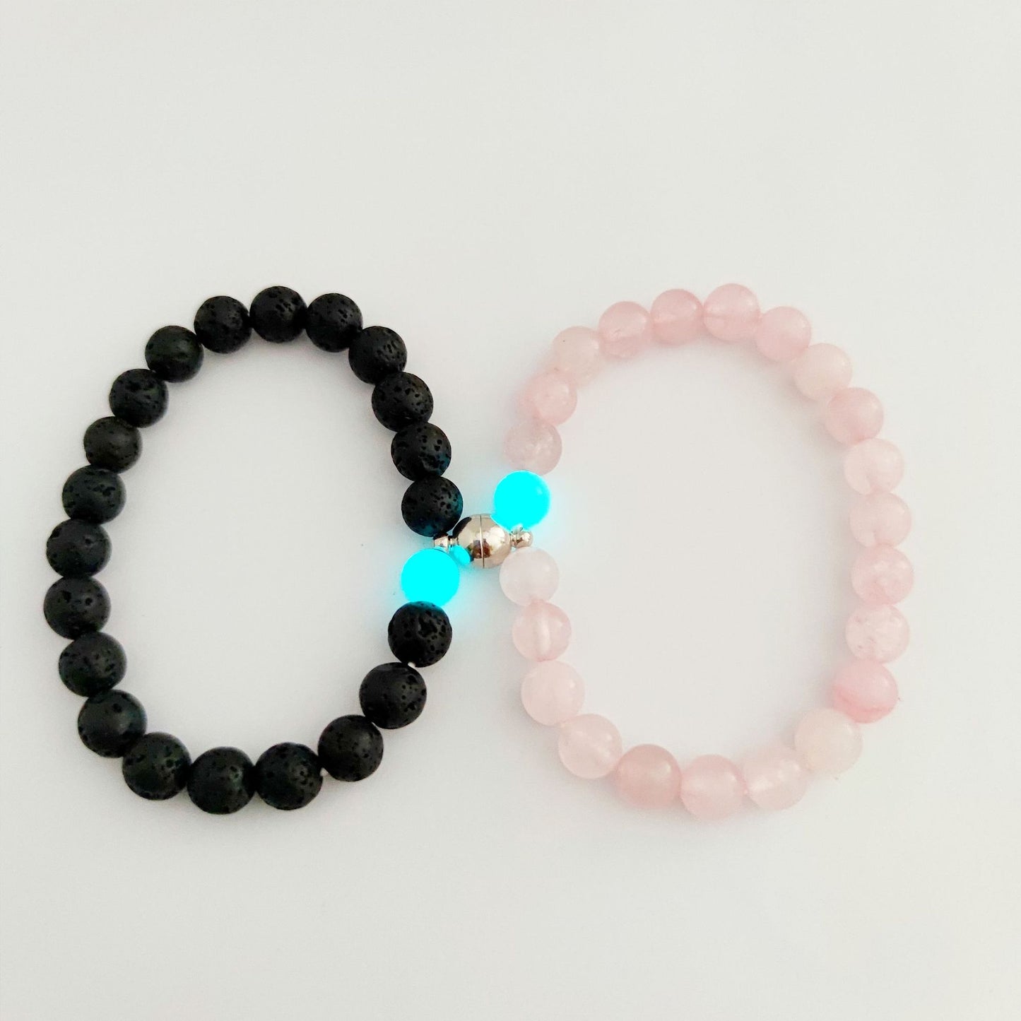 Glowing Magnetic Couple Bracelets Gift Set