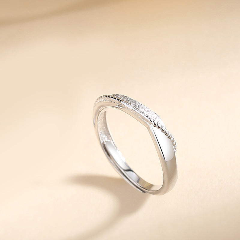 Custom Engraved Mobius Matching Wedding Rings