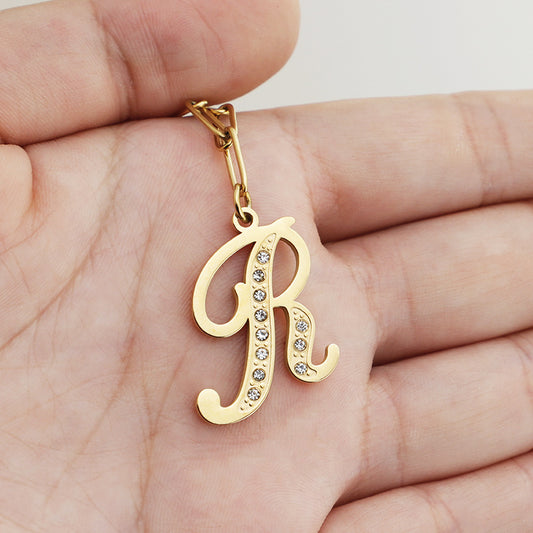 Customized Name Initial Pendant Necklace
