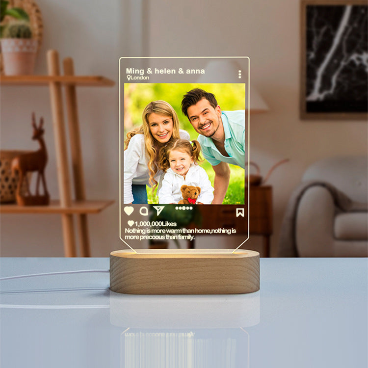Personalized Insta Photo Lamp Gift