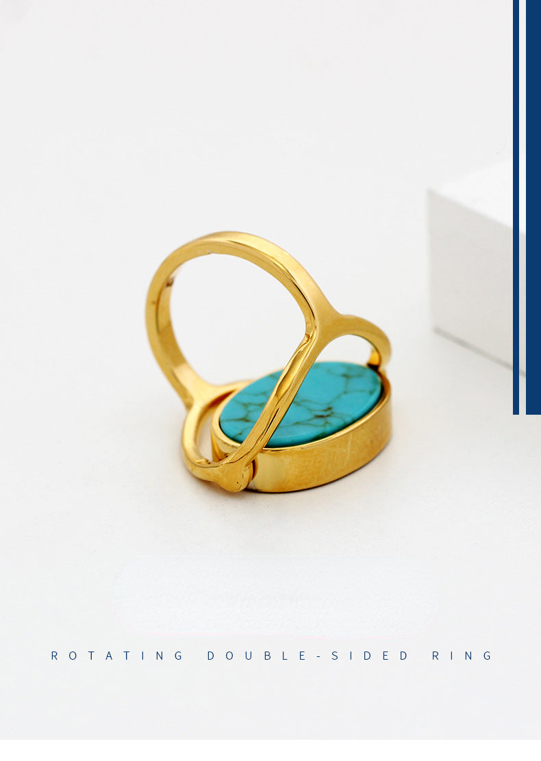 Engravable Flip Side Reversible Ring
