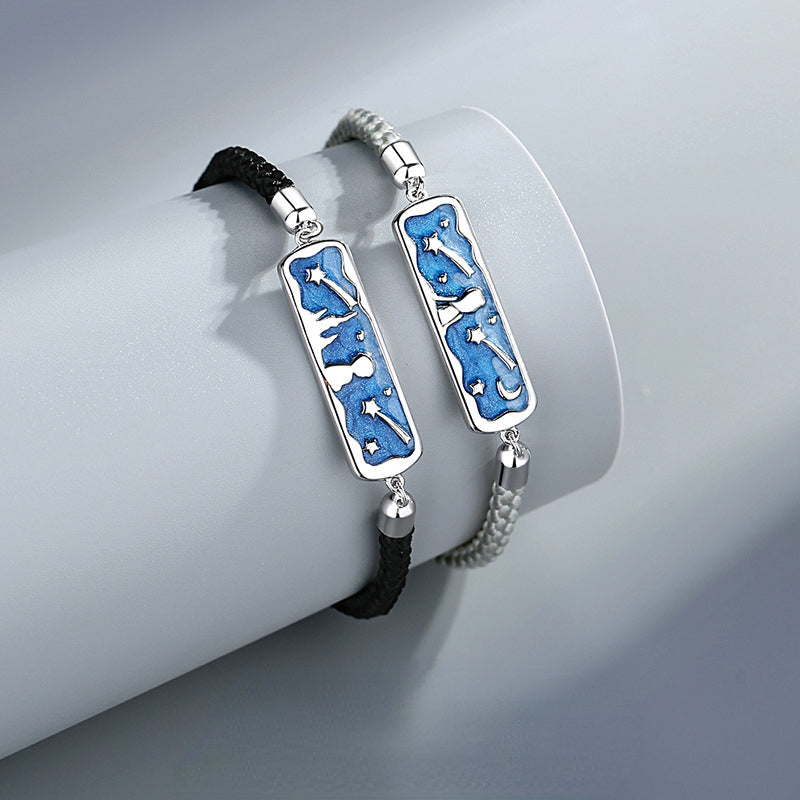 Personalized Bracelets Set for Girlfriend Boyfriend
