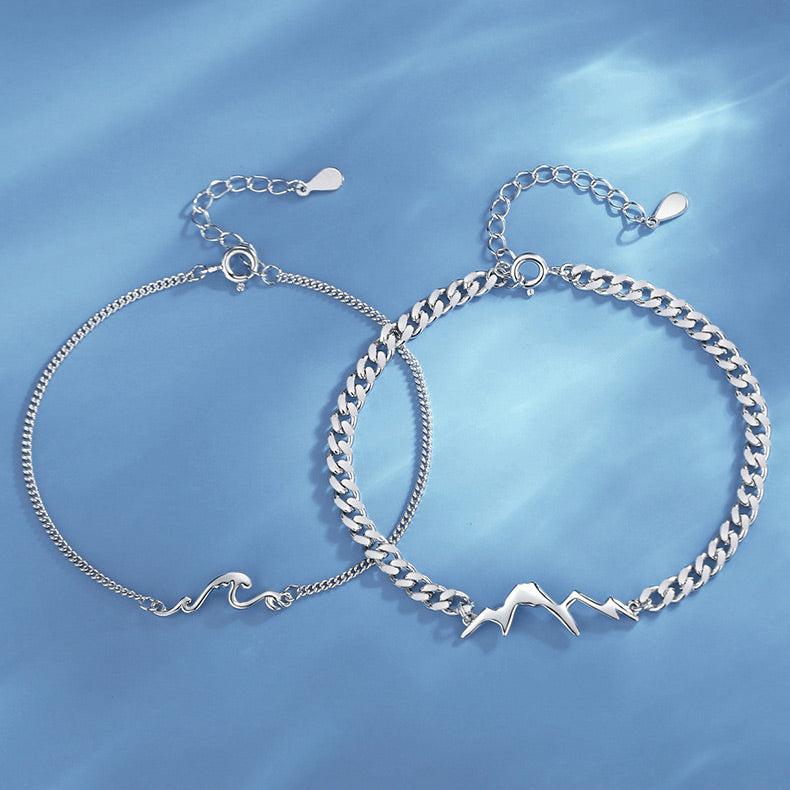 Mountain Ocean Charms Bracelets Set