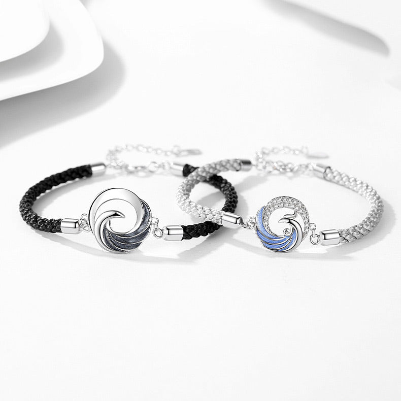Phoenix Dragon Couple Bracelets Set
