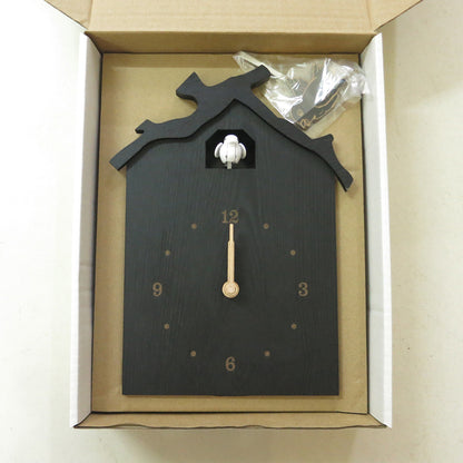 Cuckoo Pendulum Silent Wall Clock for Livingroom 12 Inches