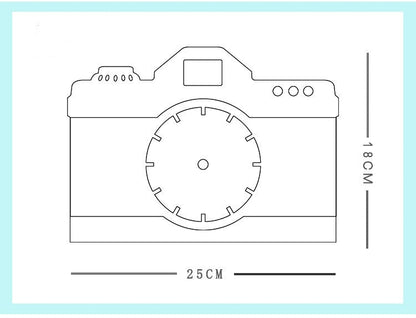 Analogue Wall Décor Clock Gift for Photographer