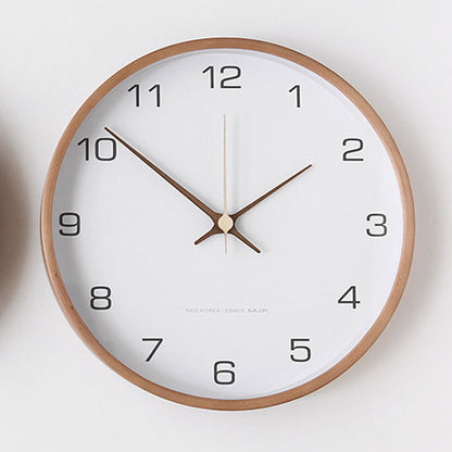 Analogue Wall Décor Wooden Clock for Home