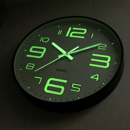 Luminous Glow in Dark Wall Decoration Classroom Clock