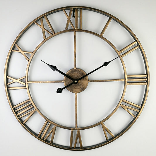 Vintage Iron Large Retro Wall Clock