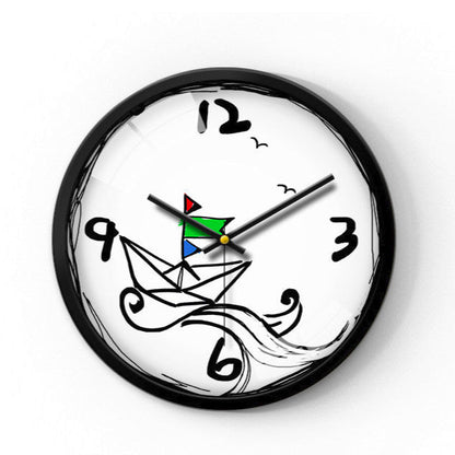 Silent Classroom Wall Clock for Kids Bedroom