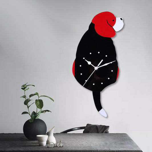 Hanging Dog Tail Silent Pendulum Clock