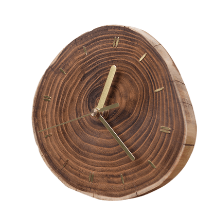 Solid Natural Wood Silent Table Clock