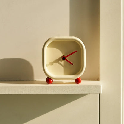 Minimalist Natural Wood Square Silent Clock