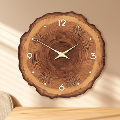 Wooden Style Wall Deco Silent Clock