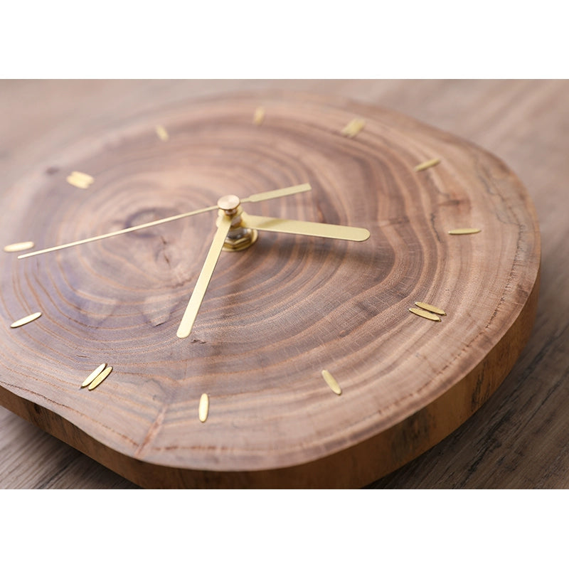 Solid Natural Wood Silent Table Clock