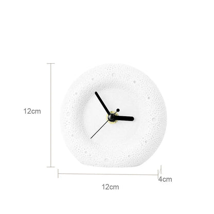 Nordic Sandstone Minimalist Desktop Silent Clock