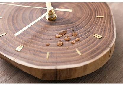 Solid Natural Wood Silent Table Clock