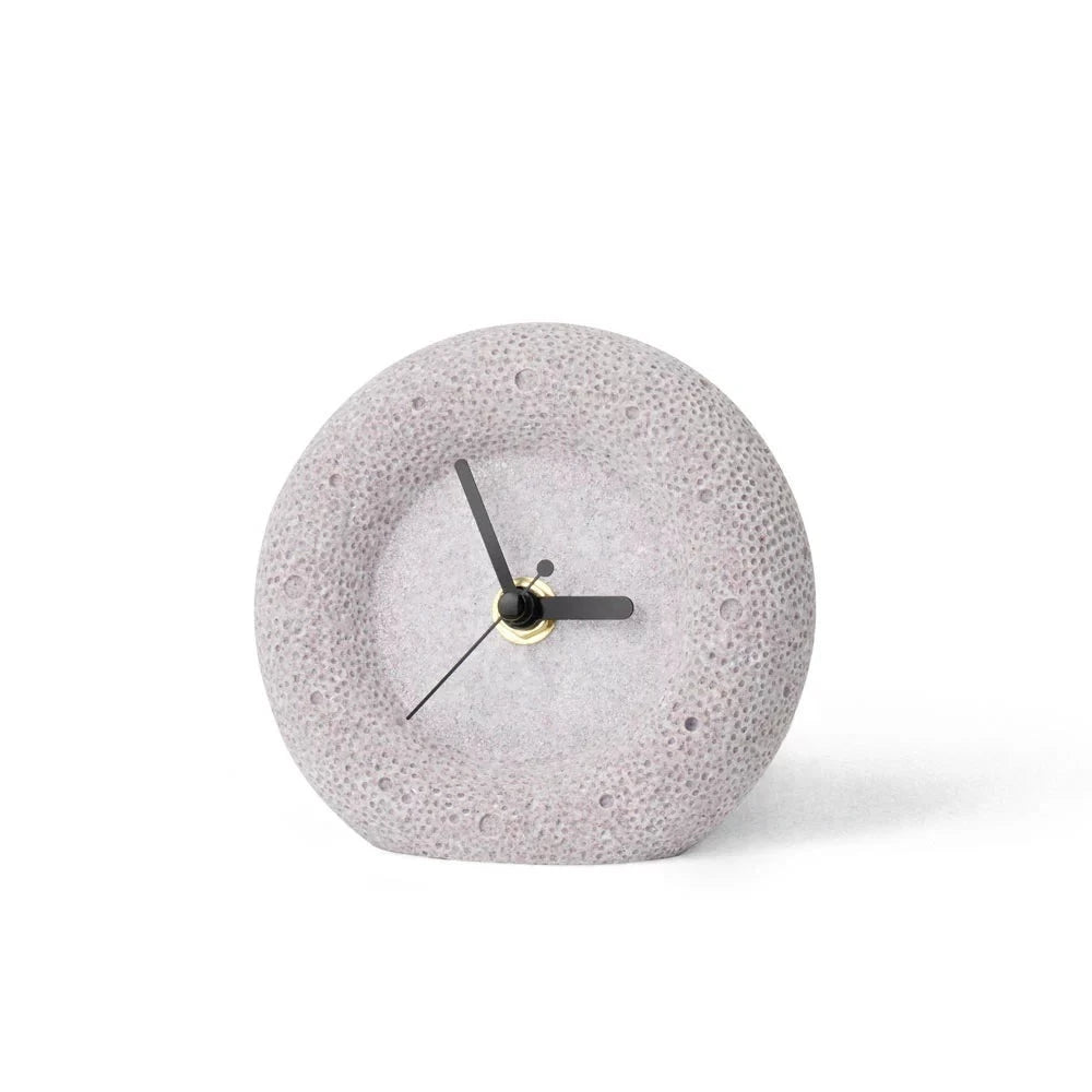 Nordic Sandstone Minimalist Desktop Silent Clock