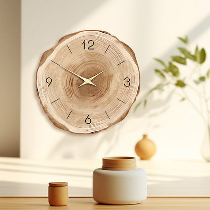 Wooden Style Wall Deco Silent Clock