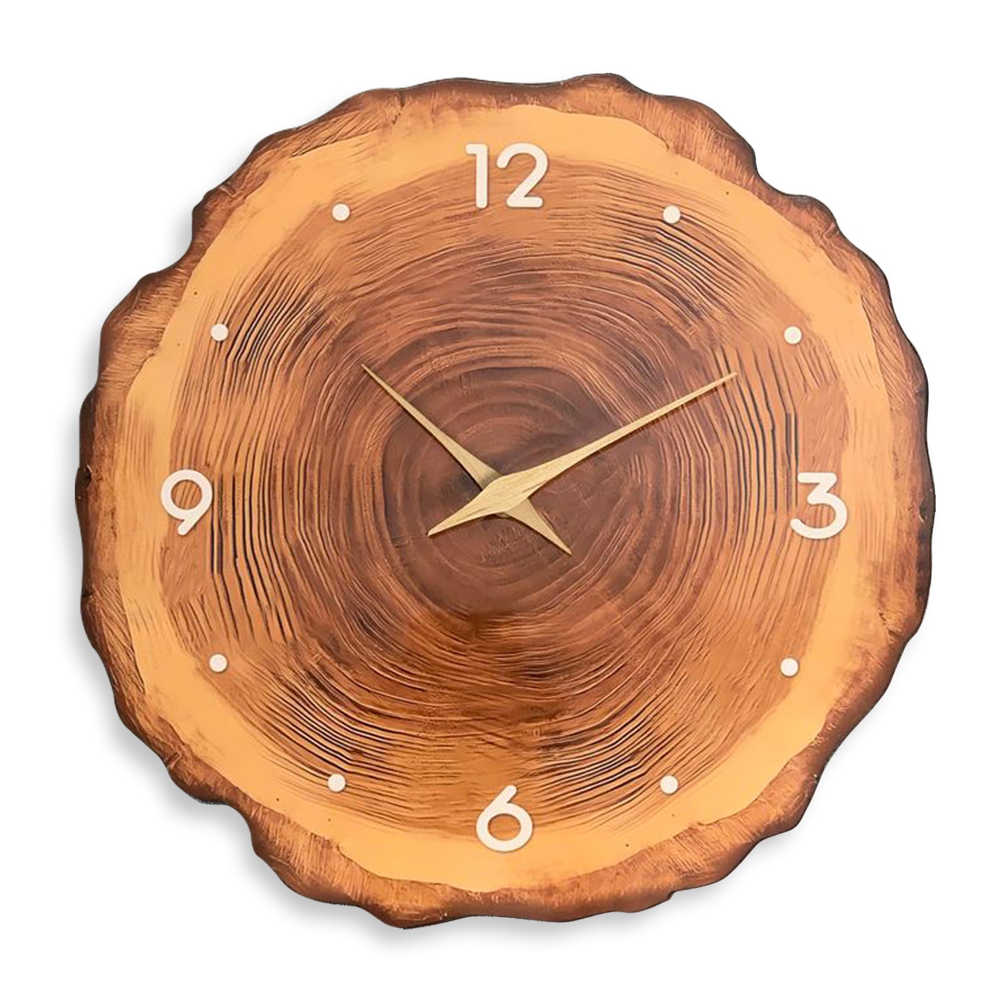 Wooden Style Wall Deco Silent Clock