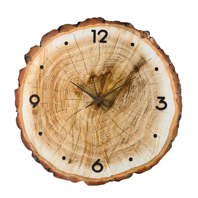 Wooden Style Wall Deco Silent Clock