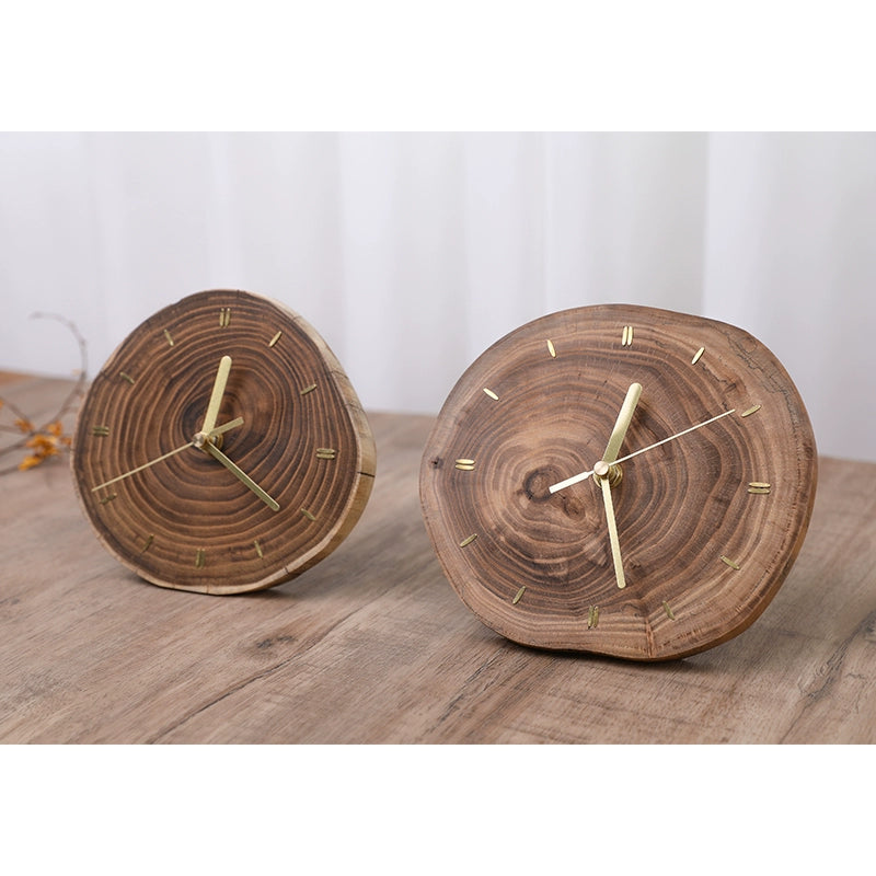 Solid Natural Wood Silent Table Clock