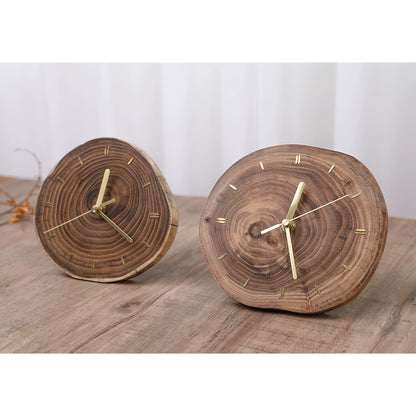 Solid Natural Wood Silent Table Clock