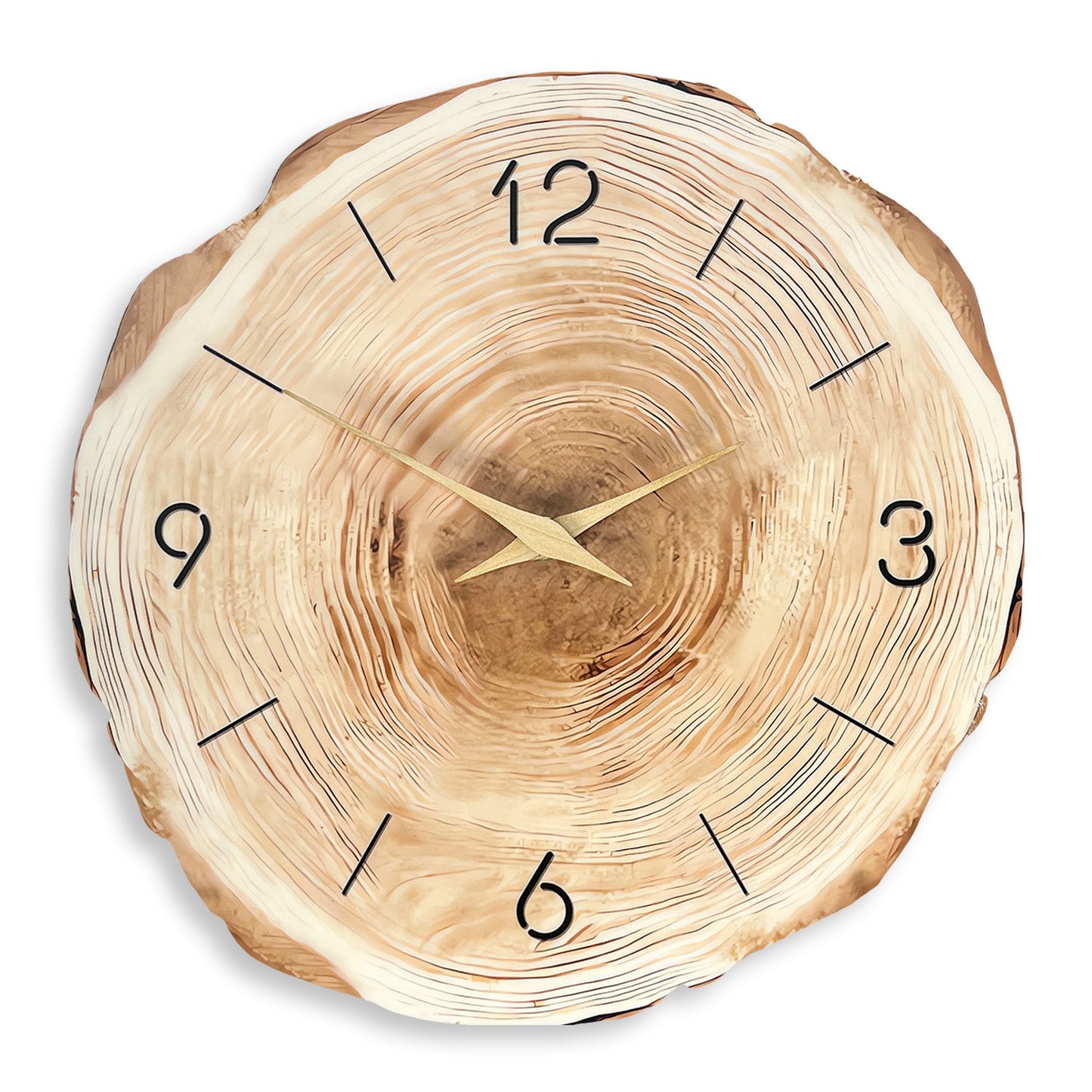 Wooden Style Wall Deco Silent Clock